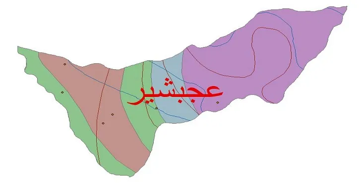 نقشه شیپ فایل اقلیمشناسی شهرستان عجبشیر + 7 لایه اقلیمی