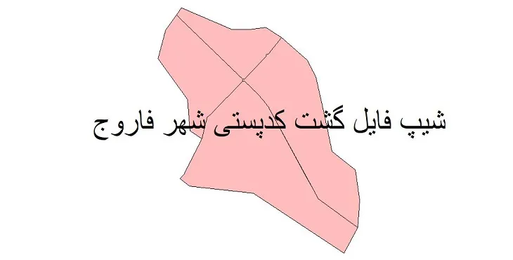 دانلود نقشه شیپ فایل کدپستی شهر فاروج