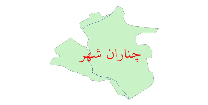 دانلود نقشه شیپ فایل شبکه معابر شهر چناران شهر
