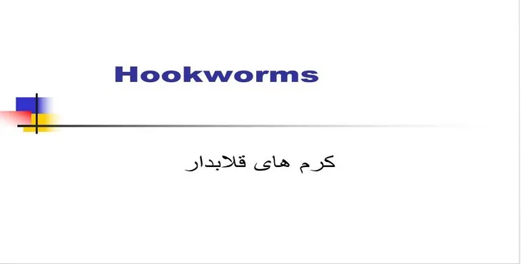 دانلود پاورپوینت کرم‌های قلابدار