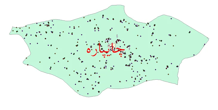 دانلود نقشه جمعیت نقاط شهری و روستایی شهرستان چایپاره از سال 1335 تا 1395
