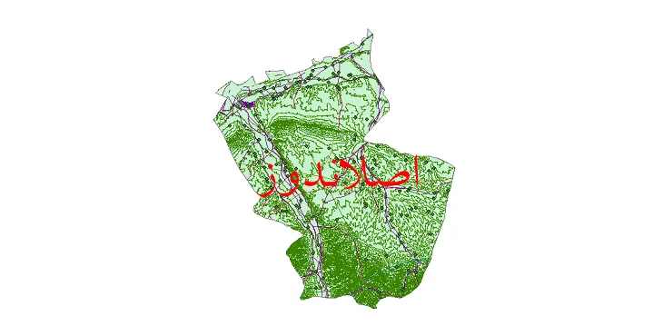 دانلود نقشه های شیپ فایل شهرستان اصلاندوز + کاملترین لایه GIS