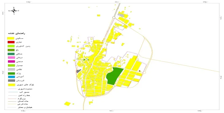 نقشه شیپ فایل (GIS) شهر ششتمد 1404 + عکس با کیفیت