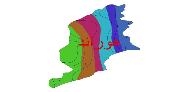نقشه شیپ فایل اقلیمشناسی شهرستان هوراند + 7 لایه اقلیمی