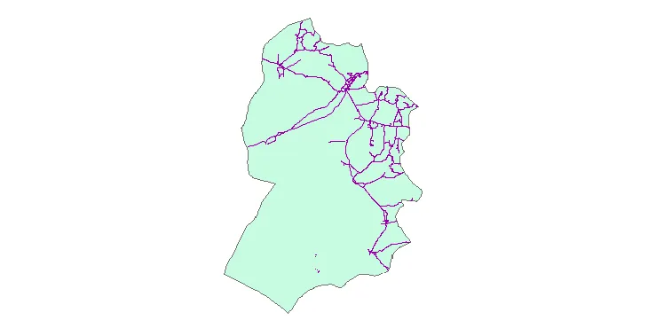 جدیدترین نقشه شیپ فایل راه های شهرستان خوسف + PDF