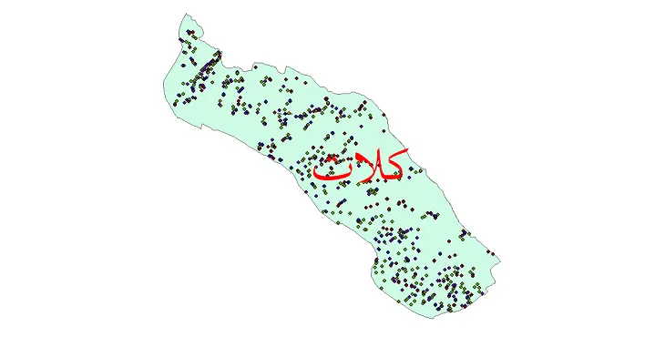 دانلود نقشه جمعیت نقاط شهری و روستایی شهرستان کلات از سال 1335 تا 1395