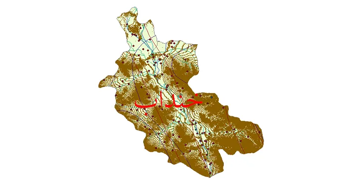 دانلود نقشه های شیپ فایل شهرستان خنداب + کاملترین لایه GIS