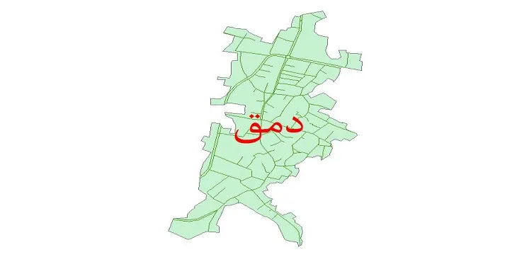 دانلود نقشه شیپ فایل شبکه معابر شهر دمق