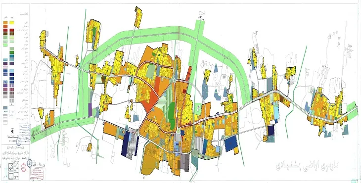 دانلود نقشه کاربری اراضی شهر لامرد | وضع موجود+پیشنهادی