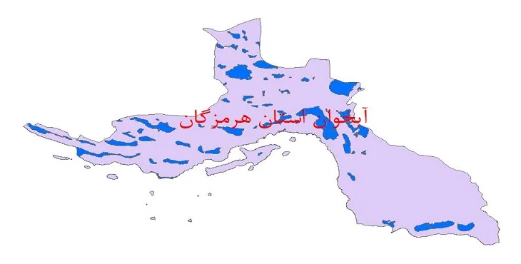 دانلود نقشه شیپ فایل (لایه GIS) آبخوان استان هرمزگان