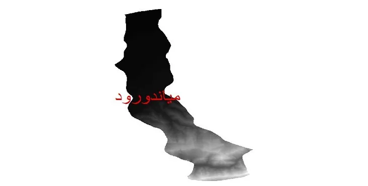 دانلود نقشه دم (DEM) شهرستان میاندورود | دقت 30 متر