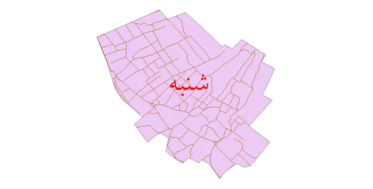 دانلود نقشه شیپ فایل شبکه معابر شهر شنبه