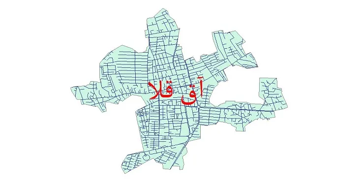 دانلود نقشه شیپ فایل شبکه معابر شهر آق قلا