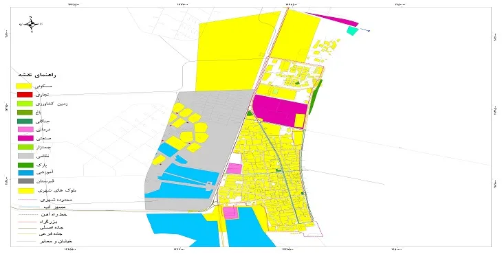 نقشه شیپ فایل (GIS) شهر کنارک 1404 + عکس با کیفیت