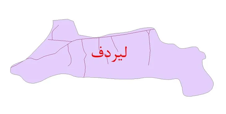 دانلود نقشه شیپ فایل شبکه معابر شهر لیردف