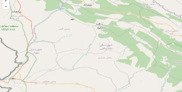 دانلود نقشه شهرستان ملکشاهی + pdf با کیفیت بالا