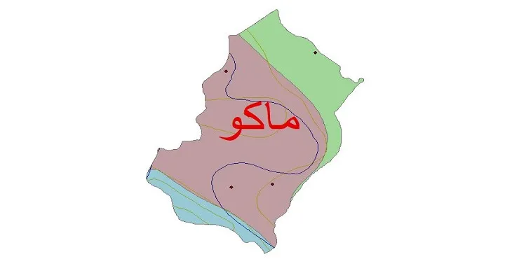 نقشه شیپ فایل اقلیمشناسی شهرستان ماکو + 7 لایه اقلیمی