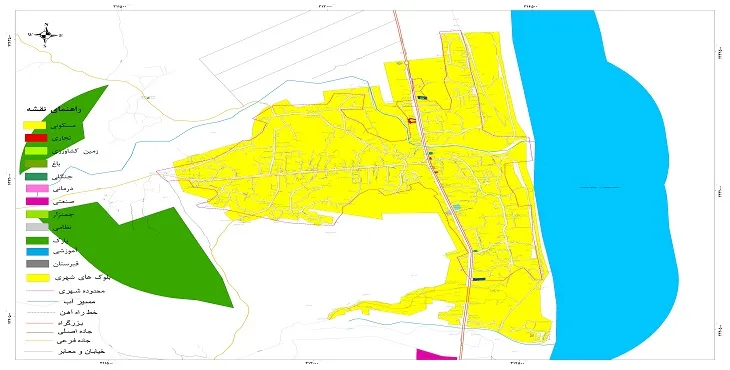 نقشه شیپ فایل (GIS) شهر لوندویل 1405 + عکس با کیفیت
