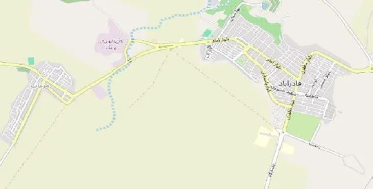 دانلود نقشه شهر قادرآباد + pdf با کیفیت بالا