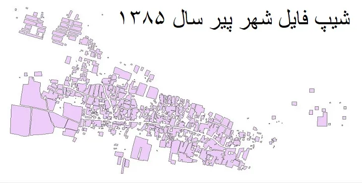 دانلود شیپ فایل بلوک آماری شهر پیر