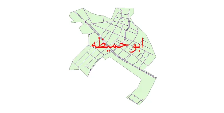 دانلود نقشه شیپ فایل شبکه معابر شهر ابوحمیظه