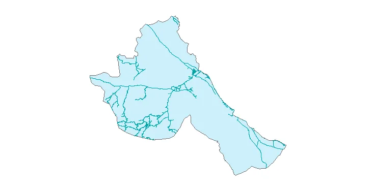 جدیدترین نقشه شیپ فایل راه های شهرستان میرجاوه + PDF
