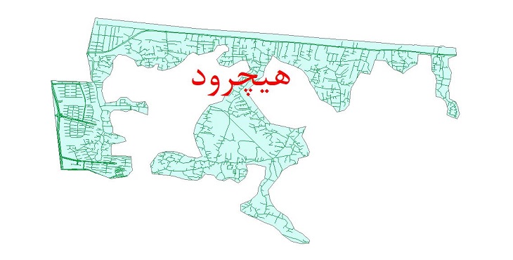 دانلود نقشه شیپ فایل شبکه معابر شهر هچیرود سال 1400