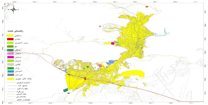 نقشه شیپ فایل (GIS) شهر دماوند 1404 + عکس با کیفیت