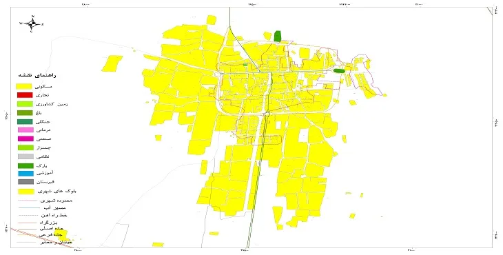 نقشه شیپ فایل (GIS) شهر خامنه 1404 + عکس با کیفیت