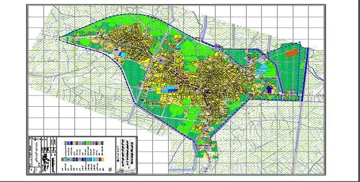 دانلود نقشه کاربری اراضی شهر چهاربرج | وضع موجود+پیشنهادی