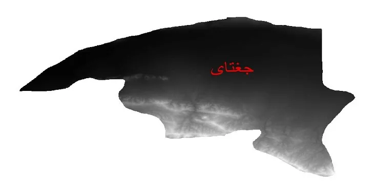 دانلود نقشه دم (DEM) شهرستان جغتای | دقت 30 متر
