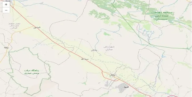 دانلود نقشه شهرستان چناران + pdf با کیفیت بالا