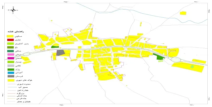 نقشه شیپ فایل (GIS) شهر قورچی باشی 1405 + عکس با کیفیت