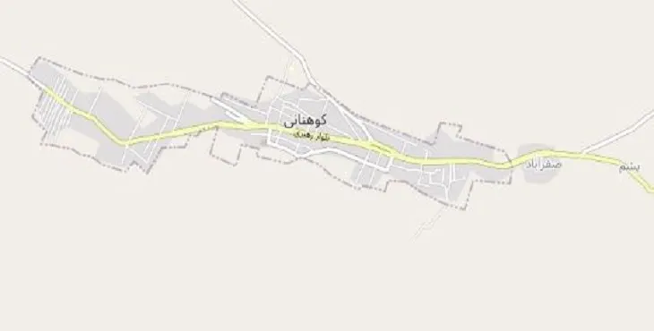 دانلود نقشه شهر کوهنانی + pdf با کیفیت بالا