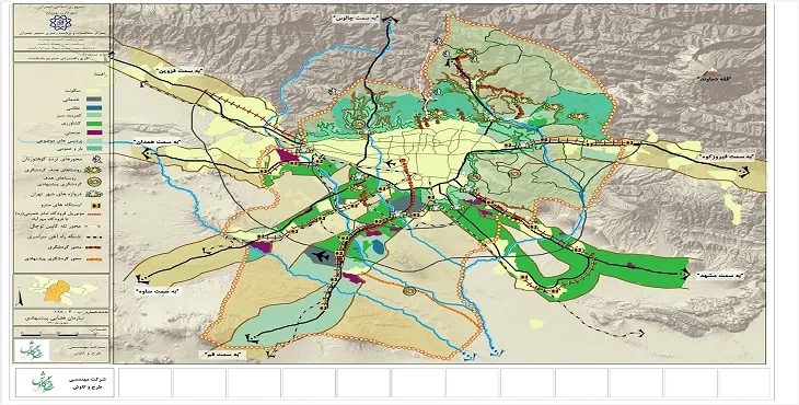 دانلود آلبوم نقشه های طرح راهبردی مدیریت و برنامه ریزی حریم پایتخت