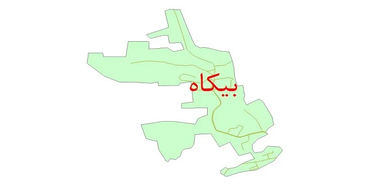 دانلود نقشه شیپ فایل شبکه معابر شهر بیکاه