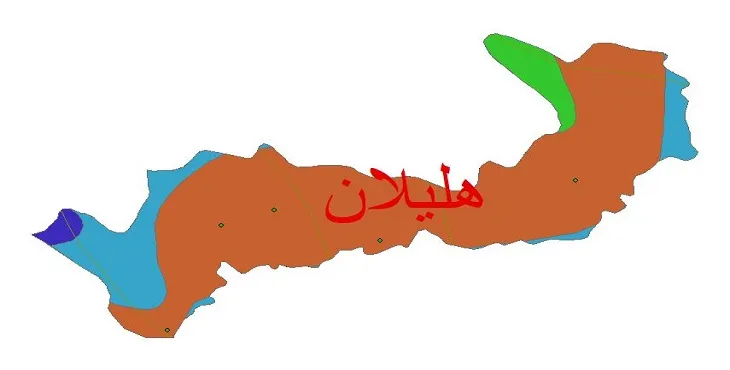 نقشه شیپ‌ فایل اقلیم‌شناسی شهرستان هلیلان + 7 لایه اقلیمی
