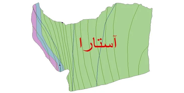 نقشه شیپ‌ فایل اقلیم‌شناسی شهرستان آستارا + 7 لایه اقلیمی