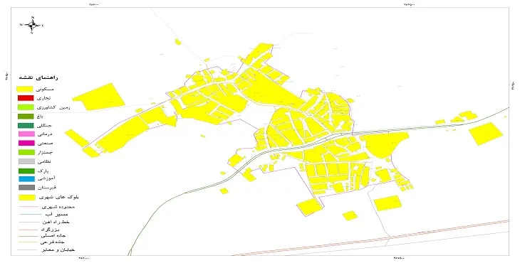 نقشه شیپ فایل (GIS) شهر زاغه 1405 + عکس با کیفیت