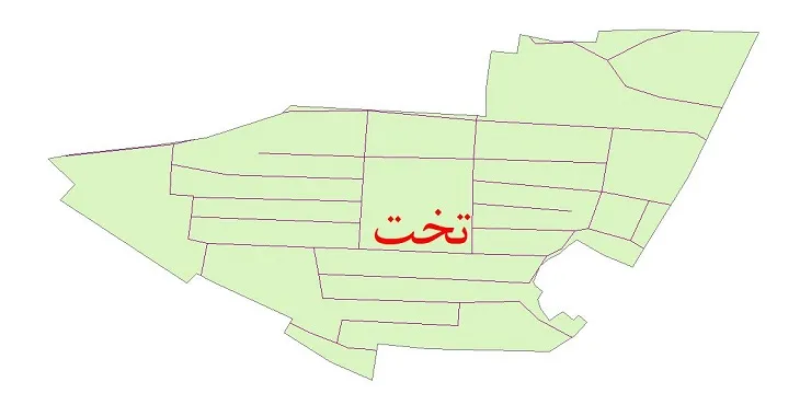 دانلود نقشه شیپ فایل شبکه معابر شهر تخت