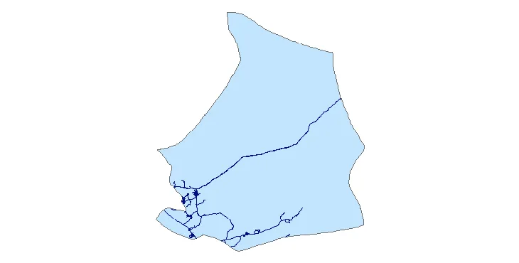 جدیدترین نقشه شیپ فایل راه های شهرستان فهرج + PDF