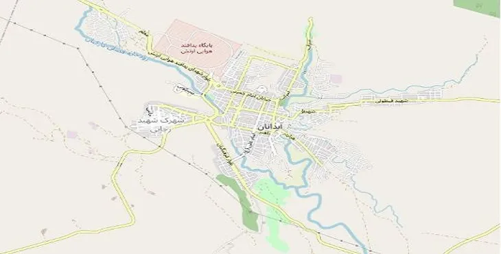 دانلود نقشه شهر آبدانان + pdf با کیفیت بالا