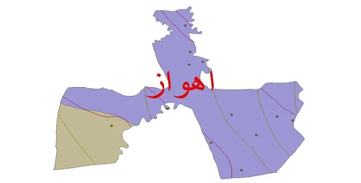 نقشه شیپ‌ فایل اقلیم‌شناسی شهرستان اهواز + 7 لایه اقلیمی