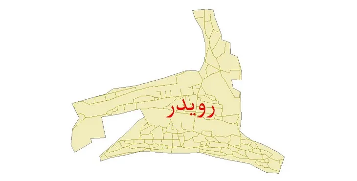 دانلود نقشه شیپ فایل شبکه معابر شهر رویدر