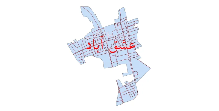 دانلود نقشه شیپ فایل شبکه معابر شهر عشق آباد طبس