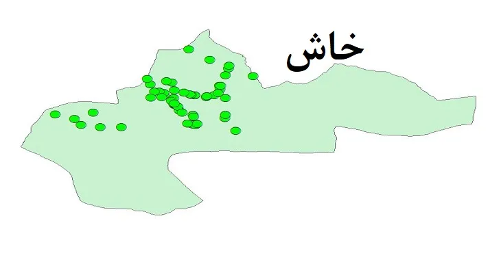 دانلود نقشه شیپ فایل کیفیت آب چاه های شهرستان خاش