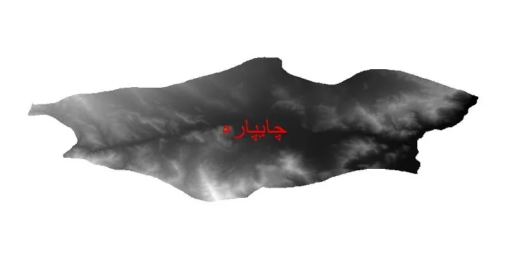 دانلود نقشه دم (DEM) شهرستان چایپاره | دقت 30 متر