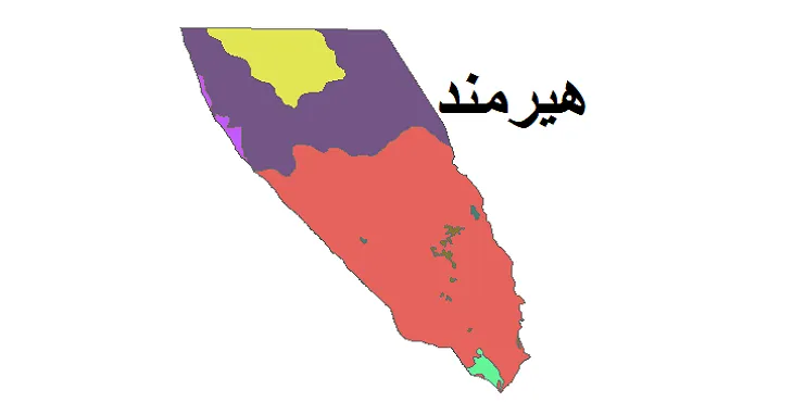 بروزترین نقشه شیپ فایل کاربری اراضی شهرستان هیرمند + PDF