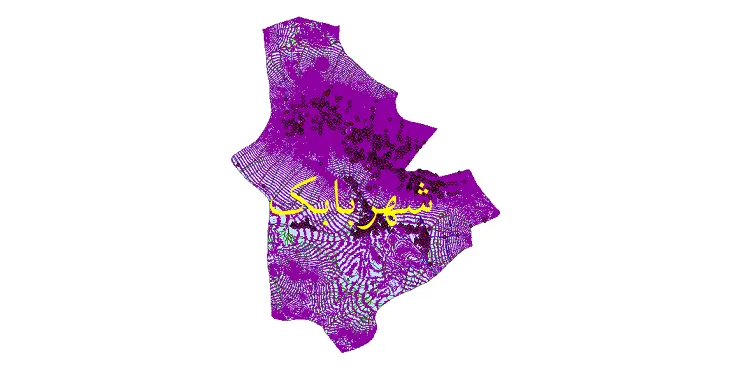 دانلود نقشه های شیپ فایل شهرستان شهربابک + کاملترین لایه GIS
