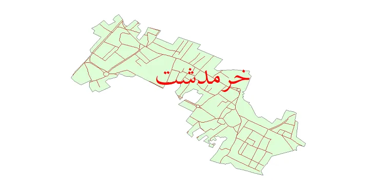 دانلود نقشه شیپ فایل شبکه معابر شهر خرمدشت